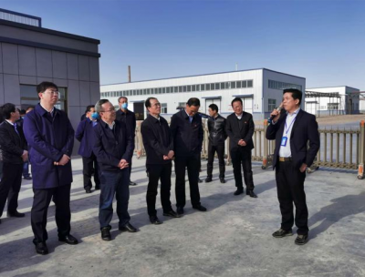 Leaders come to the company for inspection